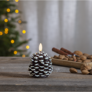 LED Blockljus Flamme Cone