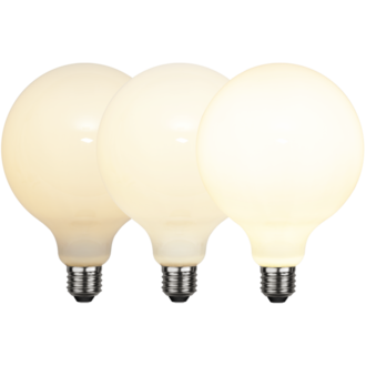 LED-lampa E27 G125 Opaque Filament RA90 3-step