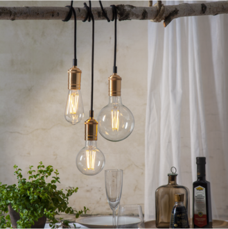 LED-lampa E27 G125 Soft Glow 3-step memory