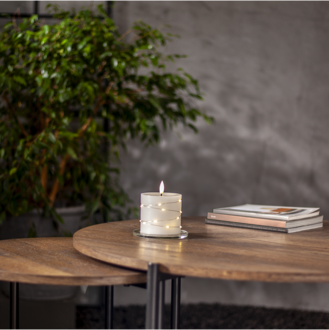 LED Blockljus Flamme Dew