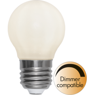 LED-lampa E27 G45 Opaque filament RA90