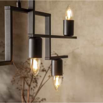 LED-lampa E27 C35 Clear