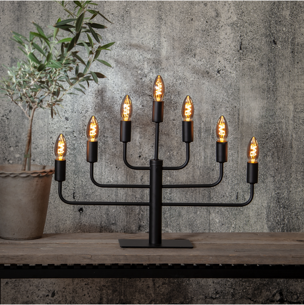 LED-lampa E14 B35 Decoled Grace Smoke