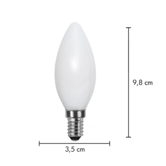 LED-lampa E14 C35 Opaque Filament RA90