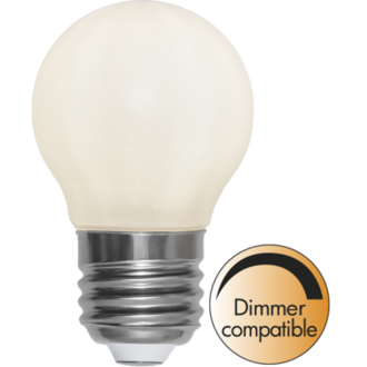LED-lampa E27 G45 Opaque filament RA90