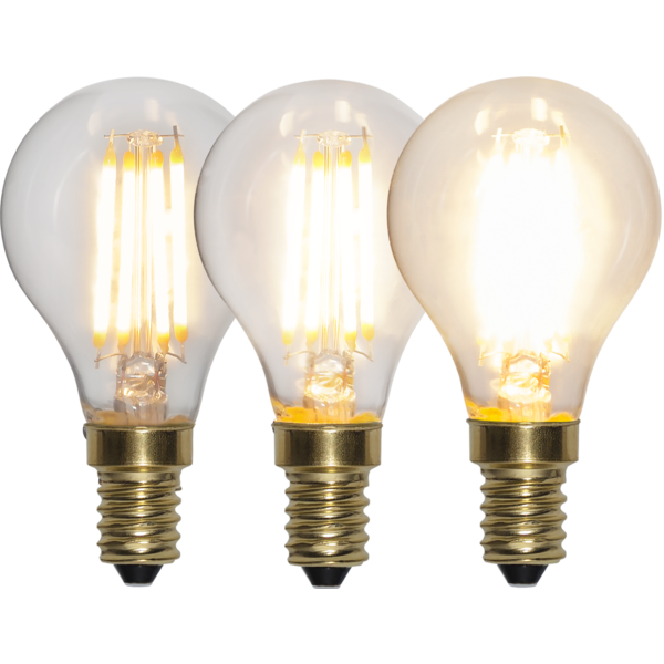 LED-lampa E14 P45 Soft Glow 3-step memory