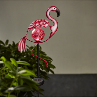 Solcellsdekoration Flamingo