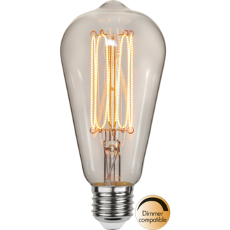 LED-lampa E27 ST64 Decoled Grace Clear