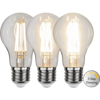 LED-lampa E27 A60 Clear 3-step 