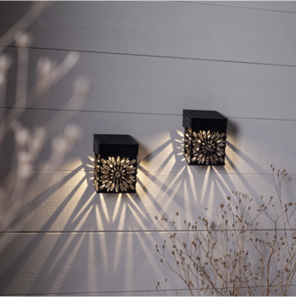 Solcellsvägglykta 2-pack Izola Wall