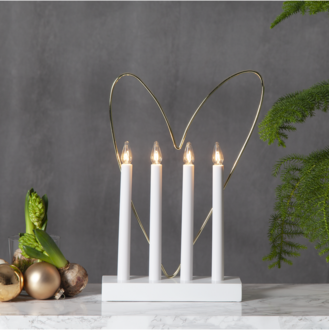 Ljusstake Glossy Heart