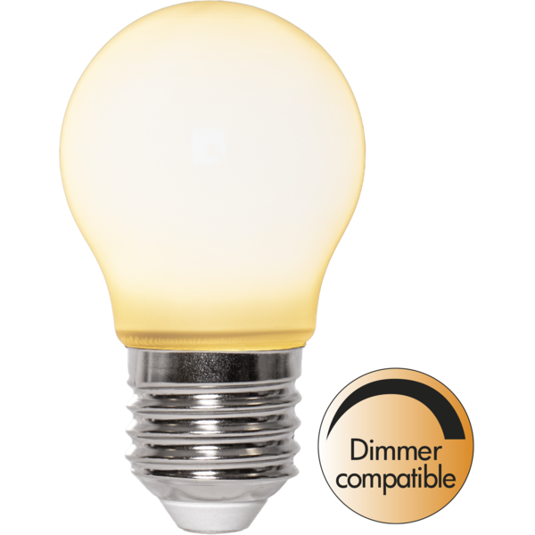 LED-lampa E27 G45 Opaque filament RA90