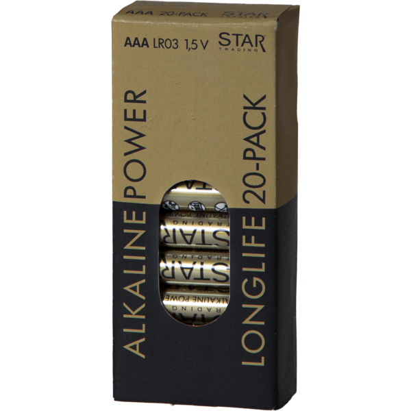 Batteri 20-pack AAA 1,5V Power Alkaline