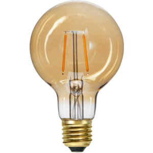 LED-lampa E27 G80 Plain Amber
