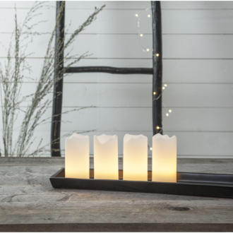 LED Blockljus 4-pack Advent