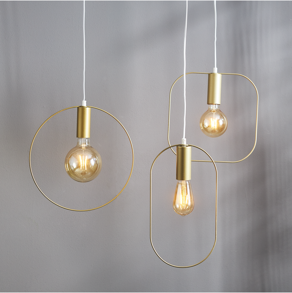 LED-lampa E27 G95 Plain Amber