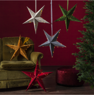 Pappersstjärna Velvet