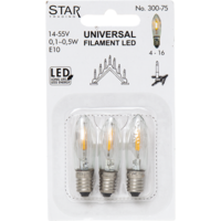 E10 Spare lamp 3-pack - Éclairage de Noël Star Trading