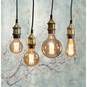LED-lampa E27 G95 Vintage Gold