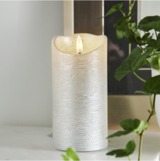 LED Blockljus Flamme Rustic