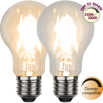 LED-lampa E27 A60 Dim To Warm