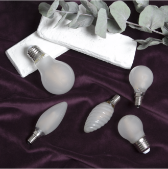 LED-lampa E14 C35 Frosted