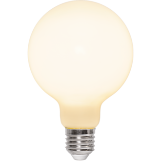 LED-lampa E27 G95 Opaque Fil RA90 3-step memo