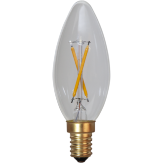 LED-lampa E14 C35 Soft Glow
