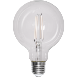 LED-lampa E27 G95 Clear White Filament