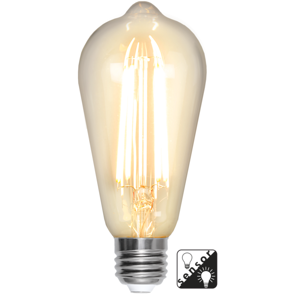 LED-lampa E27 ST64 Sensor clear