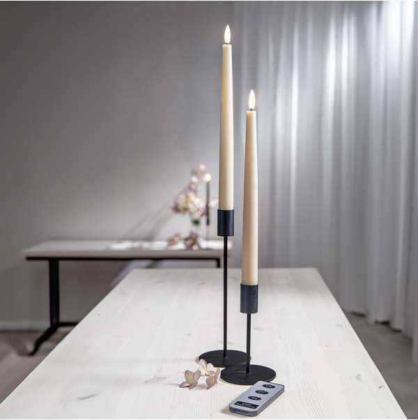 LED Antikljus 2-pack Flamme Slim
