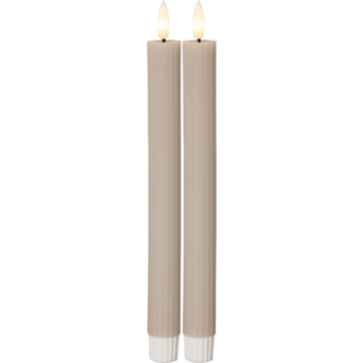 LED Antikljus 2-pack Flamme Stripe