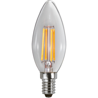 LED-lampa E14 C35 Clear 3-step memory