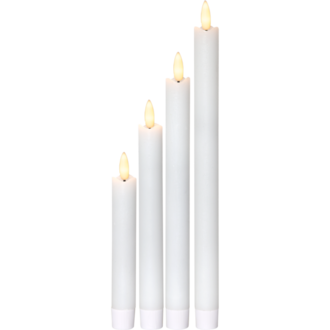 LED Antikljus 4-pack Flamme