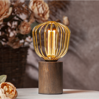 LED-lampa E27 G125 Decoled Metal