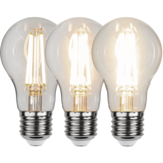 LED-lampa E27 A60 Clear 3-step memory