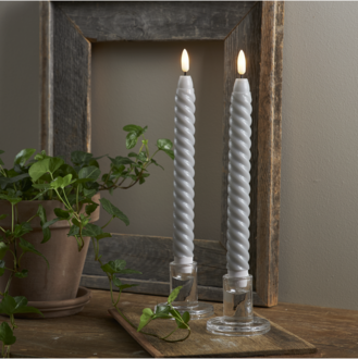 LED Antikljus 2-pack Flamme Swirl