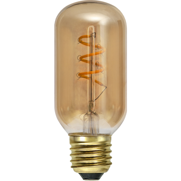 LED-lampa E27 T45 Decoled Spiral Amber