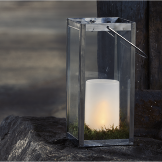 LED Blockljus Flame Candle