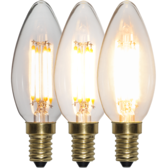 LED-lampa E14 C35 Soft Glow 3-step memory