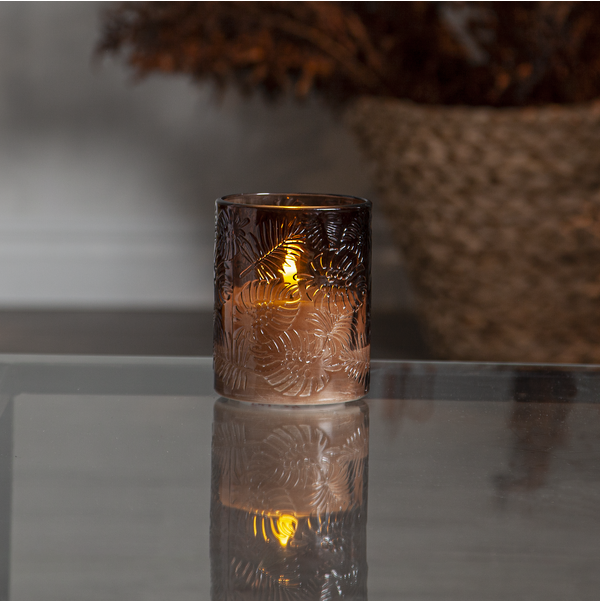 LED Blockljus Flamme Leaf