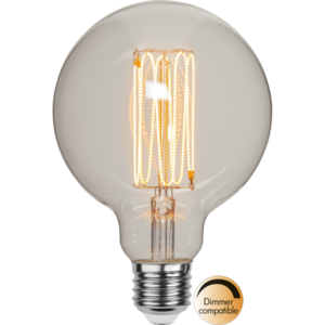 LED-lampa E27 G95 Decoled Grace Clear