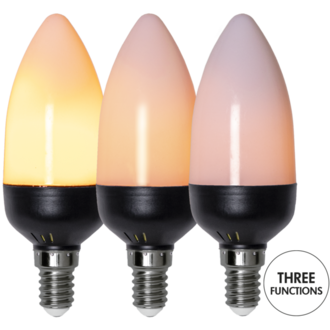 LED-lampa E14 C37 Flame