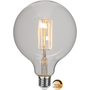 LED-lampa E27 G125 Decoled Grace Clear