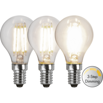 LED-lampa E14 P45 Clear 3-step 