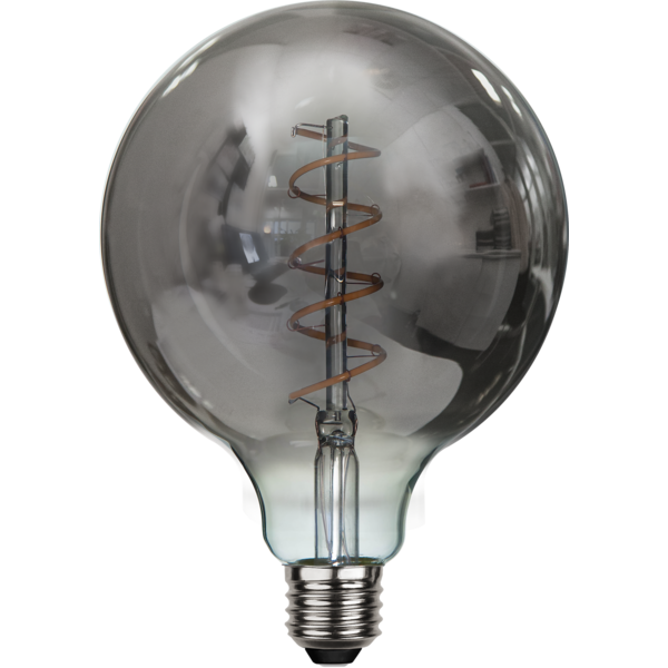 LED-lampa E27 G125 Decoled Spiral Smoke