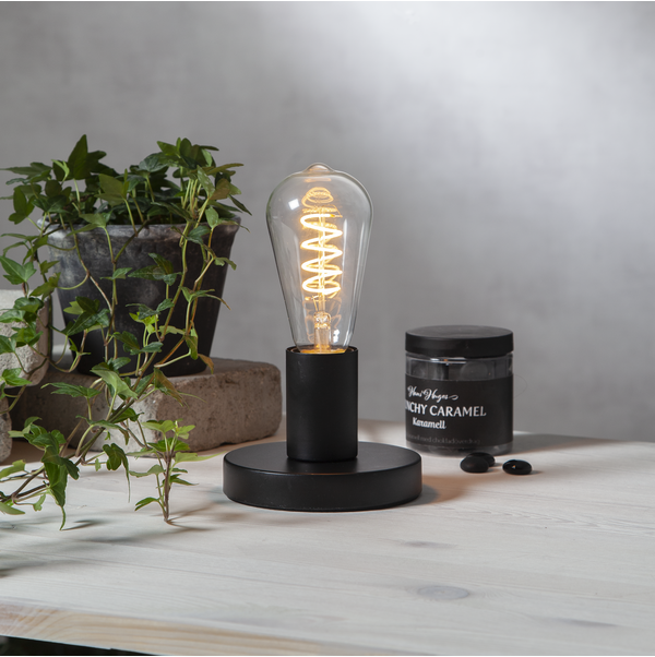 LED-lampa E27 ST64 DecoSpiral Clear 3step memo