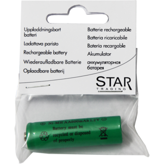 Laddbart batteri AA 1,2V 600mAh Ni-MH