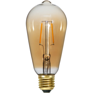 LED-lampa E27 ST64 Plain Amber