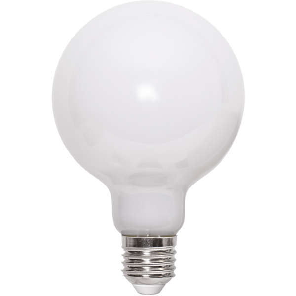 LED-lampa E27 G95 Opaque Fil RA90 3-step memo